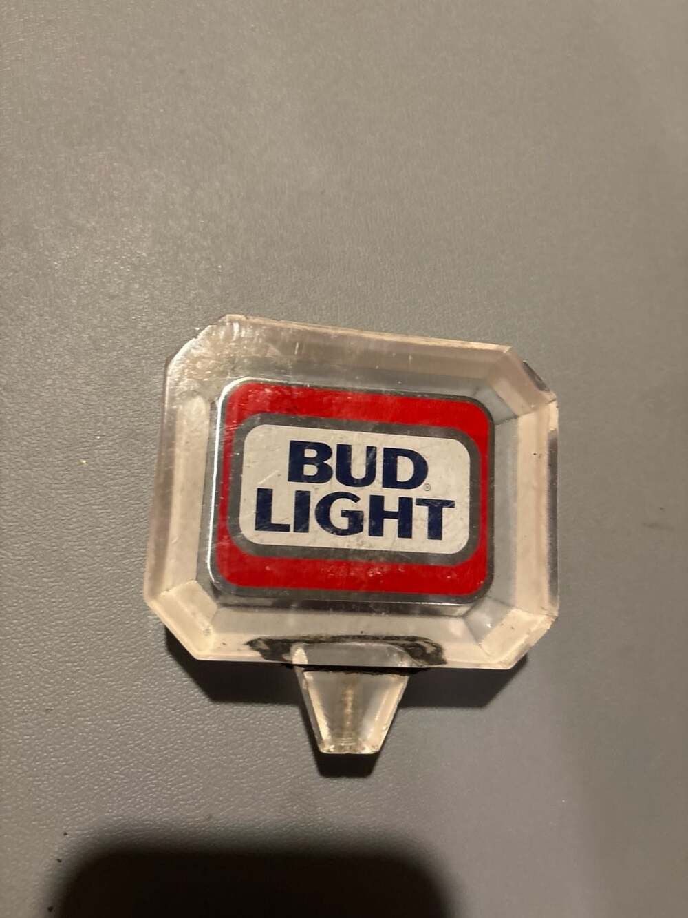 Vintage Bud Light Acrylic Tap Handle